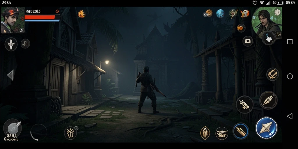 Tampilan gameplay menakutkan dari 898A dengan suasana mencekam.