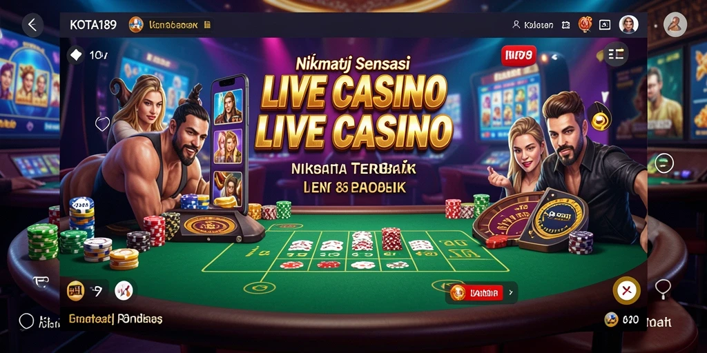 Gameplay seru dari KOTA189 dalam suasana Live Casino.