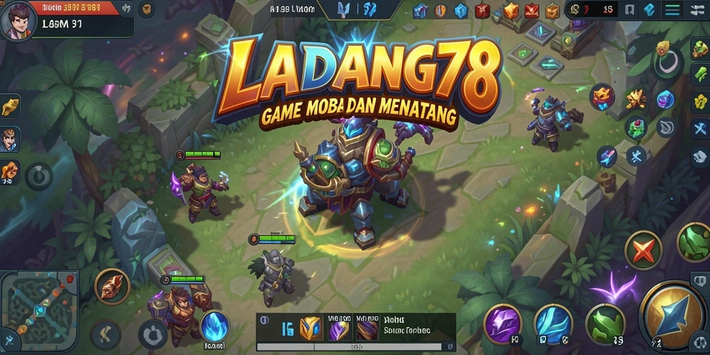 Tampilan gameplay seru dari LADANG78 yang menampilkan pertarungan epik.